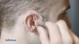 How to put the hearing aid on
