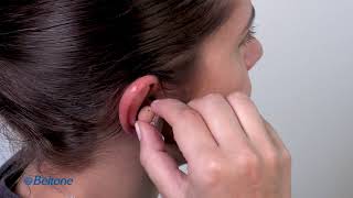How to turn on/off; insert and remove your custom hearing aids
