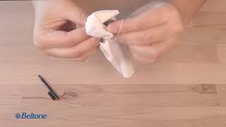 How to clean your Behind-the-Ear hearing aids with thin tube